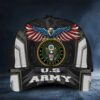 US Army Eagle American Flag Vintage Hat Unique Patriotic Cap Gift For Army Man UXVET02CAP