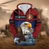 VETERAN UXVET30-AM Premium Microfleece Zip Hoodie