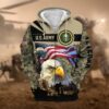 VETERAN UXVET28-VN Premium Microfleece Zip Hoodie