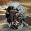 VETERAN UXVET42-NV Premium Microfleece Zip Hoodie VETERAN UXVET42-NV Premium Microfleece Zip Hoodie