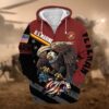 VETERAN UXVET16-AF Premium Microfleece Zip Hoodie VETERAN UXVET16-AF Premium Microfleece Zip Hoodie