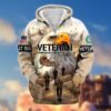 VETERAN UXVET26-AM Premium Microfleece Zip Hoodie VETERAN UXVET26-AM Premium Microfleece Zip Hoodie