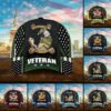US Army Eagle American Flag Vintage Hat Unique Patriotic Cap Gift For Army Man UXVET02CAP