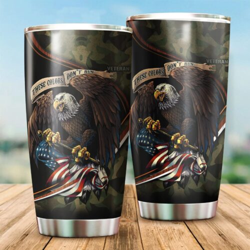 United States Navy Veteran Steel Tumbler