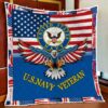 Remembrance Day Quilt Blanket Veteran Poppy