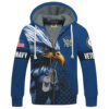 VETERAN UXVET30-AF Premium Heavy Fleece Zip Hoodie
