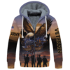 ARMY HLT-1410-AR-02 Premium Heavy Fleece Zip Hoodie