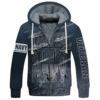 NAVY NTD-0411-NA-01 Premium Heavy Fleece Zip Hoodie