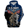 NAVY HLT-0712-NV-01 Premium Microfleece Hoodie