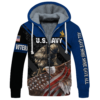 NAVY NTD-0411-NA-01 Premium Heavy Fleece Zip Hoodie