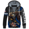 NAVY NTD-2210-NA-01 Premium Heavy Fleece Zip Hoodie
