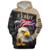 NAVY HLT-1911-NV-02 Premium Microfleece Hoodie