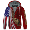 VETERAN HBL-VTR-14 Premium Heavy Fleece Zip Hoodie