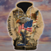 VETERAN DBA-VTR-10 Premium Microfleece Zip Hoodie