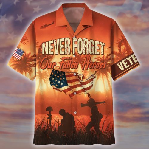 VETERAN UXVET32-AM Premium Hawaiian Shirt