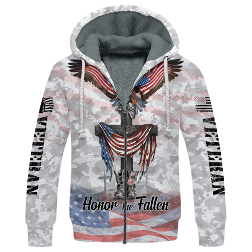 VETERAN NV-VTR-44 Premium Heavy Fleece Zip Hoodie