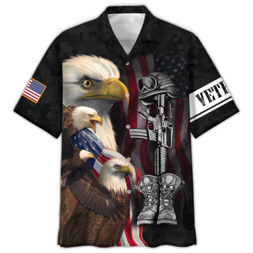 VETERAN UXVET56-NV Premium Hawaiian Shirt
