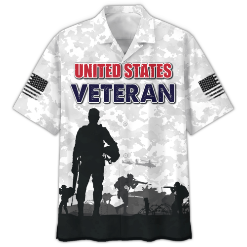 VETERAN UXVET56-NV Premium Hawaiian Shirt
