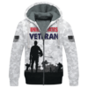 VETERAN HBL-VTR-27 Premium Heavy Fleece Zip Hoodie