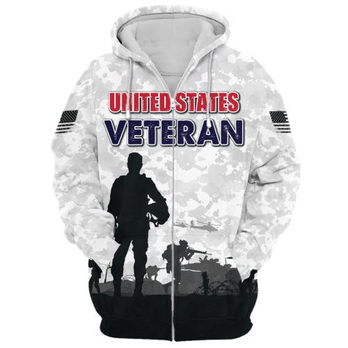 VETERAN HBL-VTR-23 Premium Microfleece Zip Hoodie