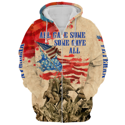 VETERAN NV-VTR-38 Premium Microfleece Zip Hoodie