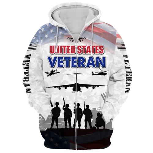 VETERAN NV-VTR-33 Premium Microfleece Zip Hoodie