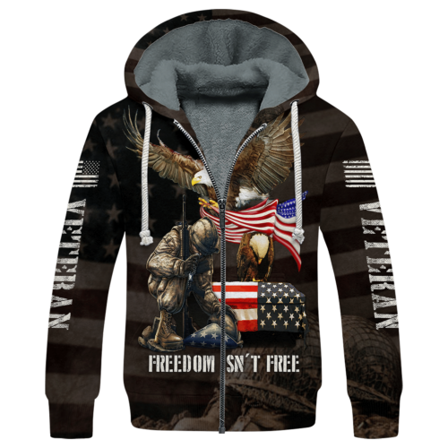 VETERAN NV-VTR-42 Premium Heavy Fleece Zip Hoodie