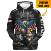 VETERAN HBLVTR43 Premium Microfleece Hoodie