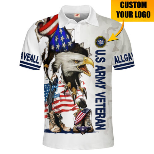 Premium US Air Force Polo Shirt, Gifts For US Veterans, Gifts On Father's Day, Independence Day, Armed Forces Day, Veterans Day, Memorial Day