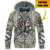 VETERAN UXVET05 Premium Heavy Fleece Zip Hoodie