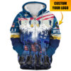 VETERAN HBLVTR68 Premium Microfleece Zip Hoodie