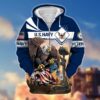 VETERAN UXVET42-AM2 Premium Microfleece Zip Hoodie