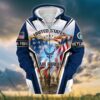 VETERAN UXVET29-AM Premium Microfleece Zip Hoodie 2