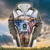 VETERAN UXVET29-CG Premium Microfleece Zip Hoodie