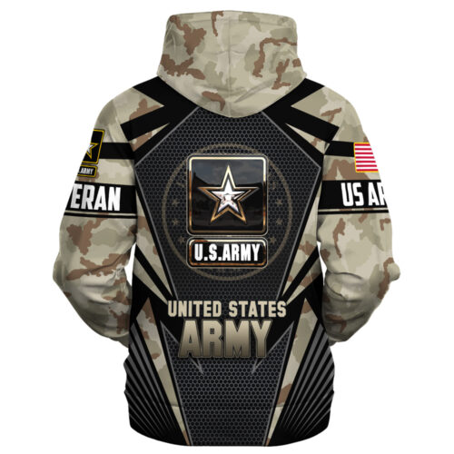 VETERAN UXVET27-AM Premium Microfleece Hoodie