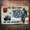 US Army 10Th Special Forces Group Metal Sign US Army 10Th Special Forces Group Metal Sign