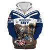 VETERAN UXVET28-SB Premium Microfleece Zip Hoodie VETERAN UXVET28-SB Premium Microfleece Zip Hoodie