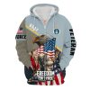 VETERAN UXVET86-AM Premium Microfleece Zip Hoodie VETERAN UXVET86-AM Premium Microfleece Zip Hoodie