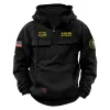 New Release! Personalized Gift U.S. Coast Guard Tactical Quarter Zip Hoodie BLVTR220524A01CG