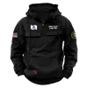 New Release! Personalized Gift U.S. Army Tactical Quarter Zip Hoodie BLVTR240524A01AM