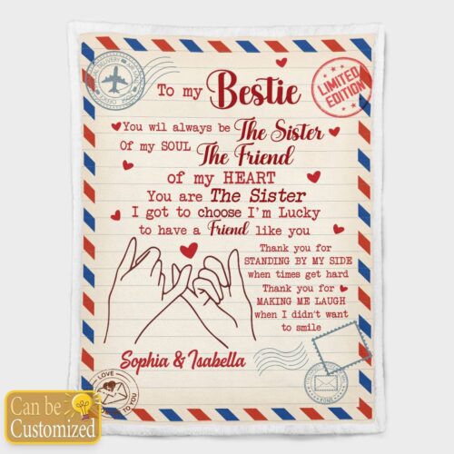 To My Granddaughter Blanket, Custom Name Blanket, Grandpa Blanket, Family Throw Blanket - Blankets for girls and boys