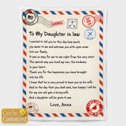 To My Granddaughter Blanket, Custom Name Blanket, Grandpa Blanket, Family Throw Blanket - Blankets for girls and boys