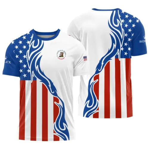 Special Release 125th U.S. Open Rolex Golf Apparel All Over Prints - Tshirt