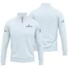 Updated Logo 125th U.S. Open Cobra Golf  Dark Blue Line Pattern Vneck Polo Shirt Style Classic