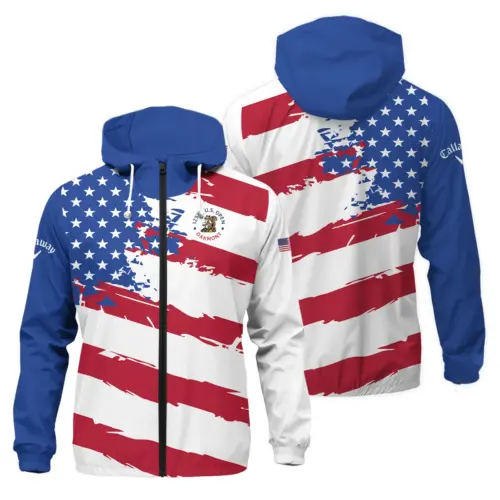 Special Release 126th U.S. Open Callaway Golf Apparel All Over Prints - Windbreaker Jacket