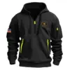 New Release Personalized Name U.S. Army Veteran Hoodie Half Zipper HBLVTR090424A04AM