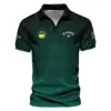 Masters Tournament Dark Green Gradient Golf Sport Adidas Vneck Polo Shirt Style Classic Polo Shirt For Men