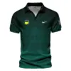 Adidas Masters Tournament Dark Green Gradient Stripes Pattern Golf Sport Vneck Polo Shirt Style Classic Polo Shirt For Men