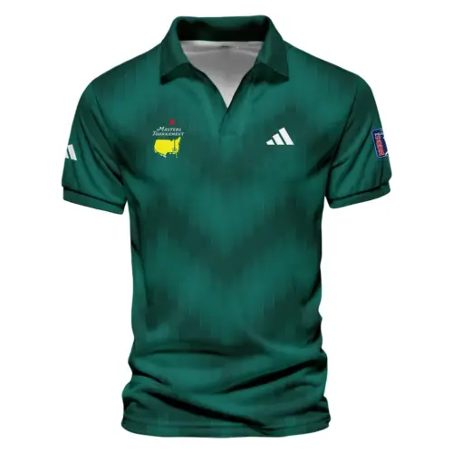 Adidas Masters Tournament Polo Shirt Dark Green Gradient Star Pattern Golf Sports Vneck Polo Shirt Style Classic Polo Shirt For Men