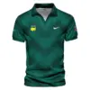 Golf Sport Green Gradient Stripes Pattern Ping Masters Tournament Vneck Polo Shirt Style Classic Polo Shirt For Men